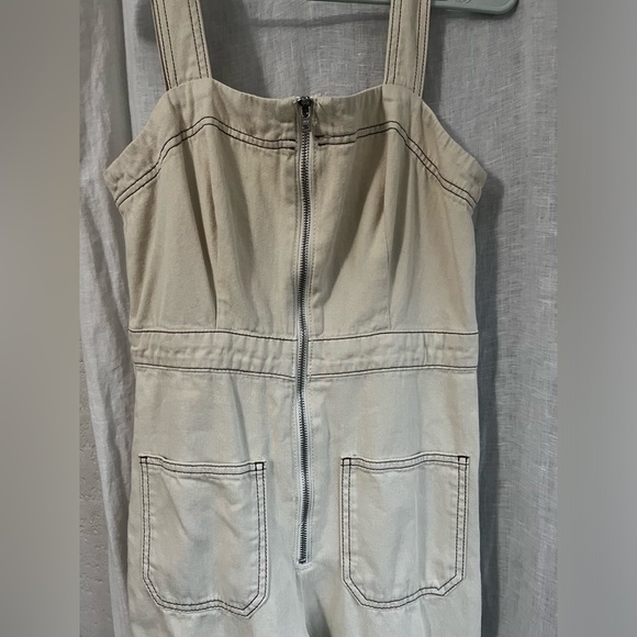 Reformation Ren Twill denim Jumpsuit, size: 2; hemmed for 5’2” - Picture 6 of 9